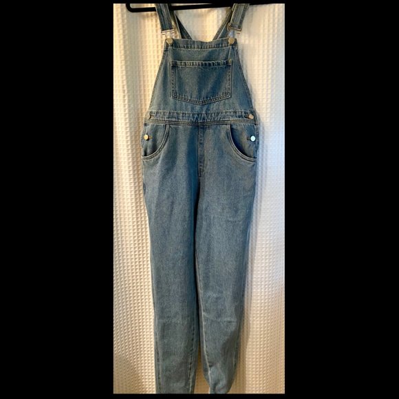 WeWoreWhat Basic Denim Overalls - Size M - NEW - Picture 4 of 5
